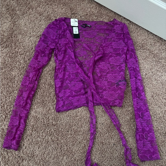 Fashion Nova Dresses & Skirts - Purple lace skirt set-M
